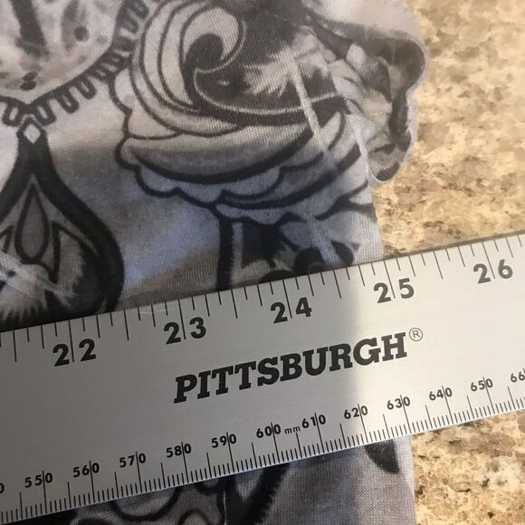 BLEU Black and White Design Blouse Size 3X - Picture 3 of 9